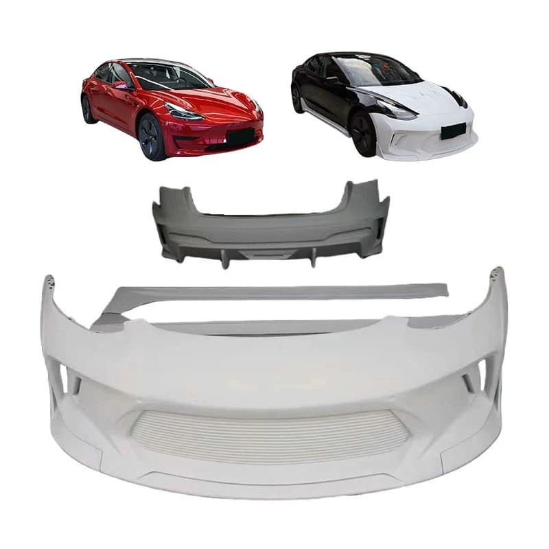High Quality YG Style Gen 1 PP Plastic Body Kit Fit For 2017+ Model 3 Hood Bumper Exterior Upgrade Modified Parts