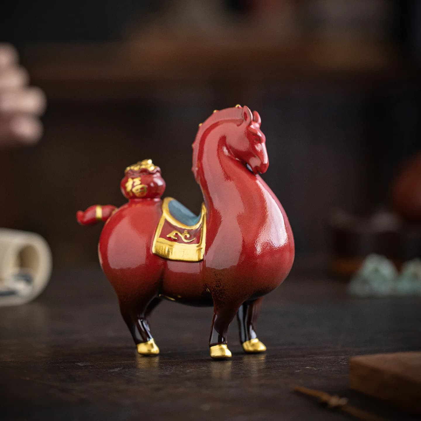 HYS Tangma Lucky Ornament Creativity Immediately Youcai Home Furnishing Desktop Office Decoration Store Opening Gifts