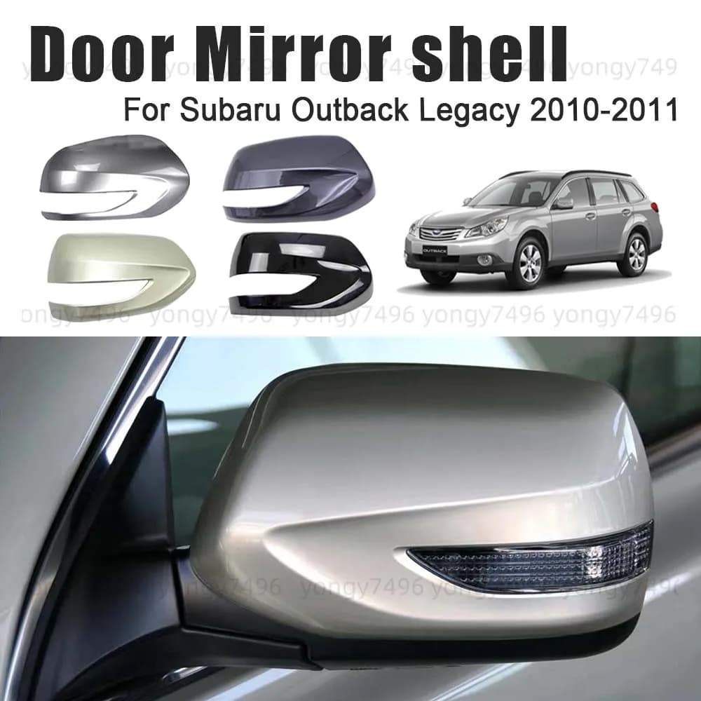 Protective Cover Door Mirror Shell For Subaru Outback Legacy 2010-2011 Car Rearview Accessories Replace Pearl Black White Silver