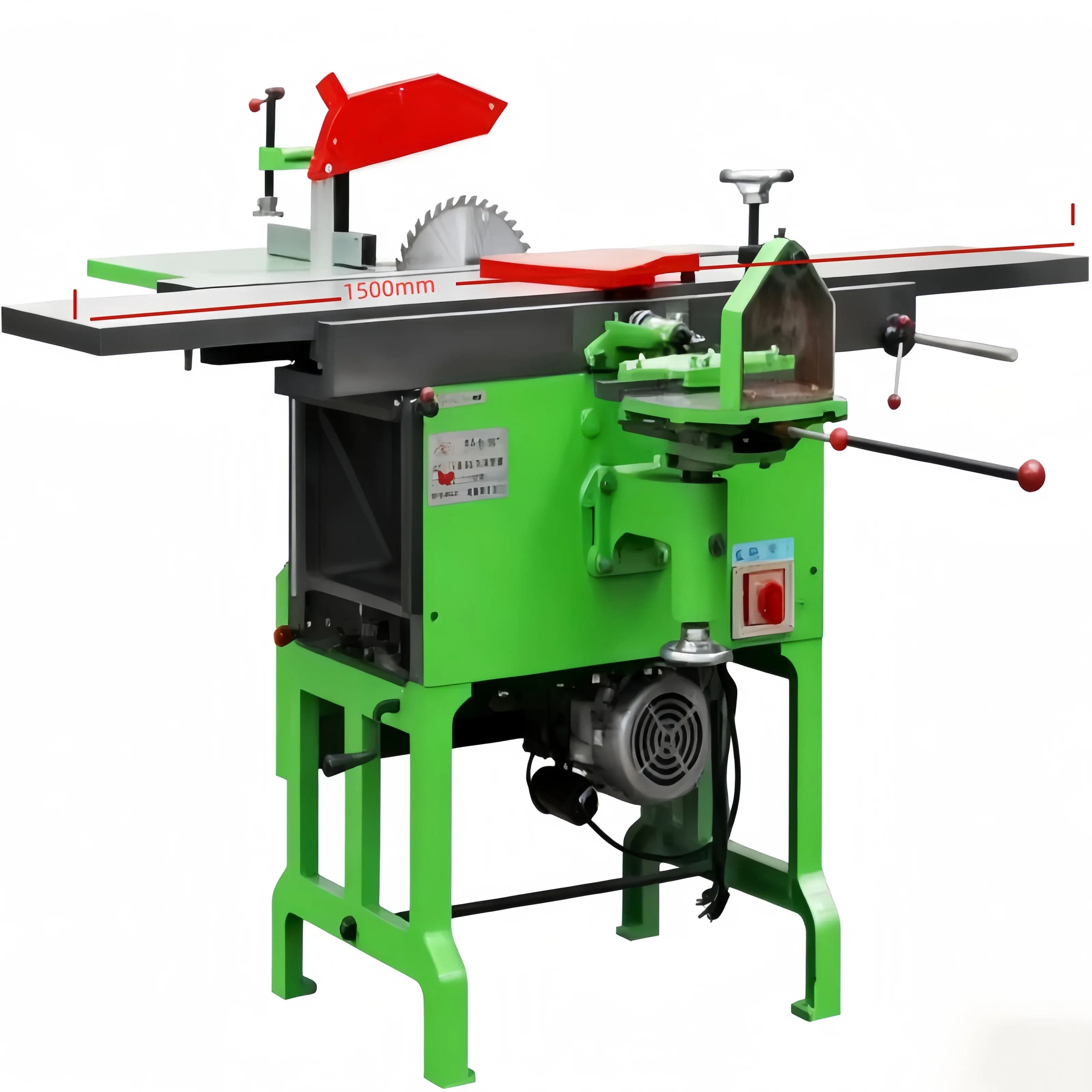Bench Type Planing-Thicknessing Multifunction Machine Woodworking Bench Planer with Mortising Function