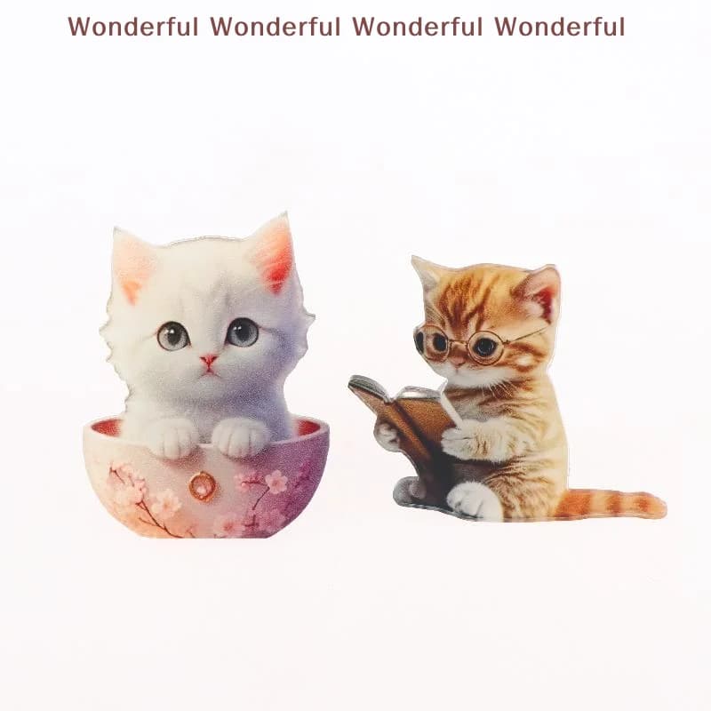Car Air Vent Cute Cat Pattern Aromatherapy Air Freshener Clip Fast Odor Elimination Decor for Daily Car Use