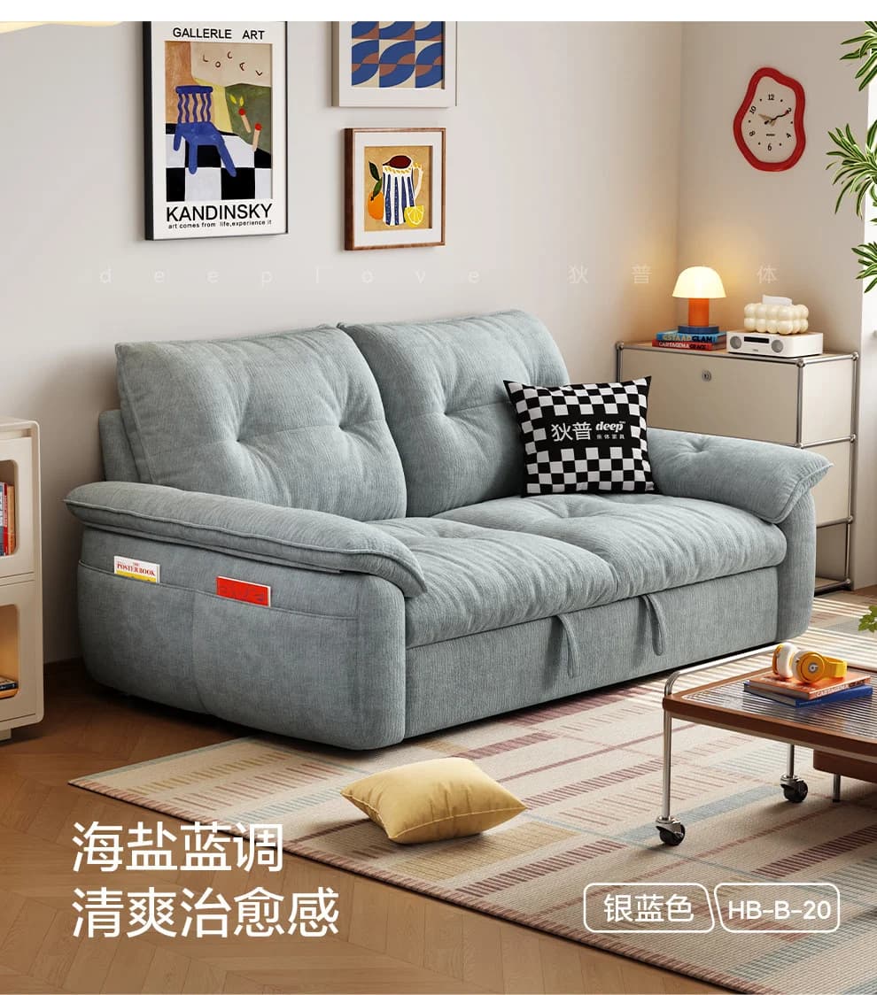 CX removable and washable, simple small apartment single double folding dual-purpose study small sofa
