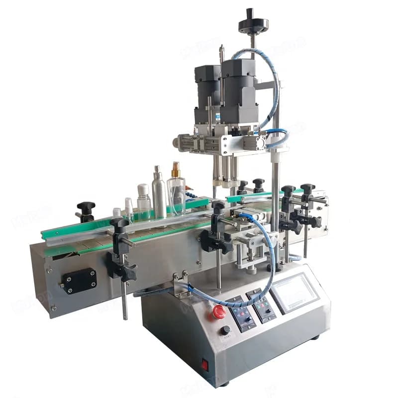 Efficiency Mini Automatic Screw Bottle Capper Capping Machine For Flip Cap