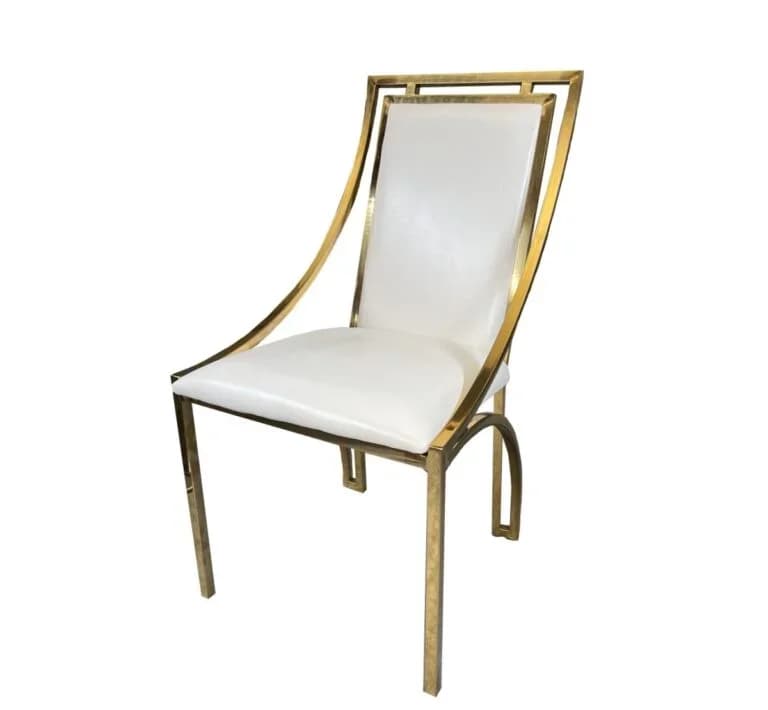 *Newest Wedding Design Hotel Hall Wedding Chairs  Luxury Banquet Wedding Event Stainless Steel Dining Chairs