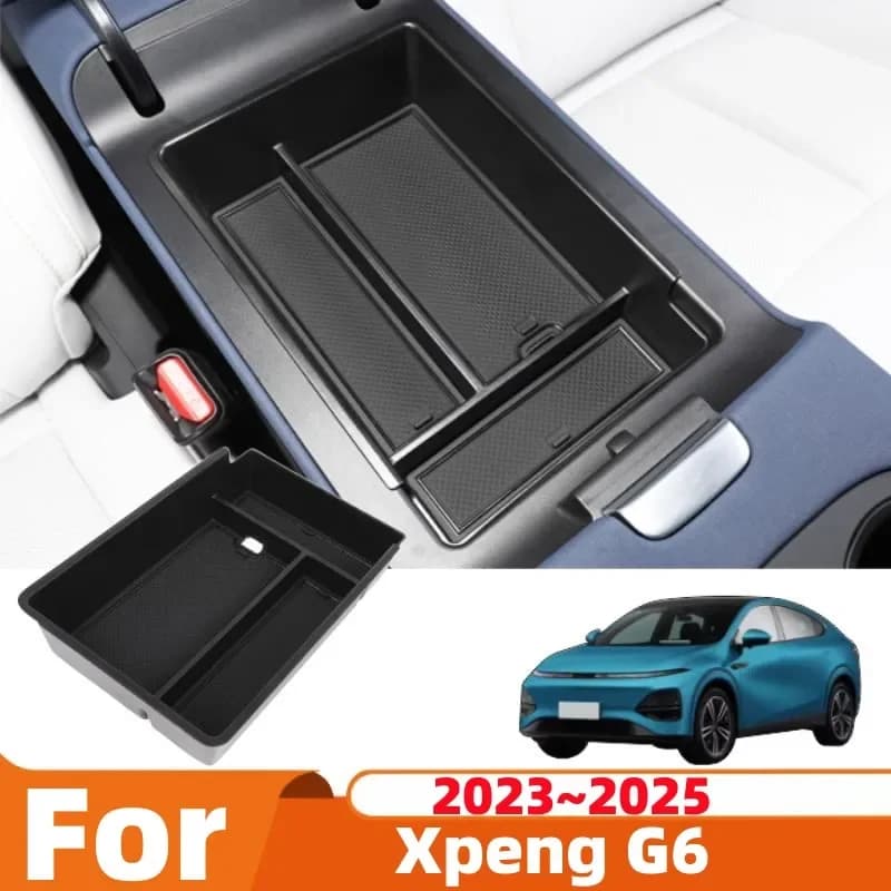 For Xpeng G6 2023~2025 Car Console Armrest Wallet Phone Sundries Storage Box Holder For A Neat And Tidy Car Interior Accessories