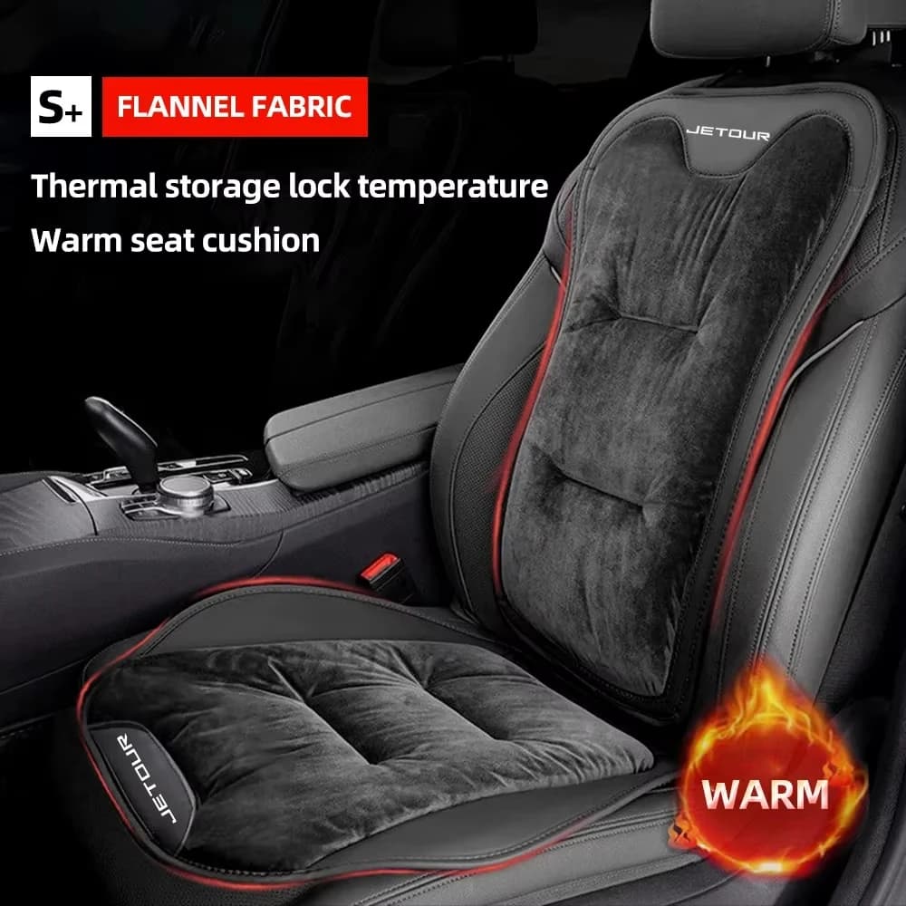 Flannel Car Seat Cushions For Chery Jetour DASHING X-1 Plus DTC G700 T2 Traveler X90 Plus X70 PLUS Car Seat Protective Cover Pad