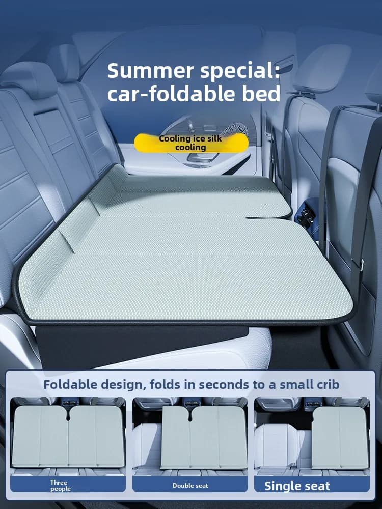 Car Bed Mattress Rear Seat Filling Pad Back Seat Sleep Mattress for Camping Road Trip
