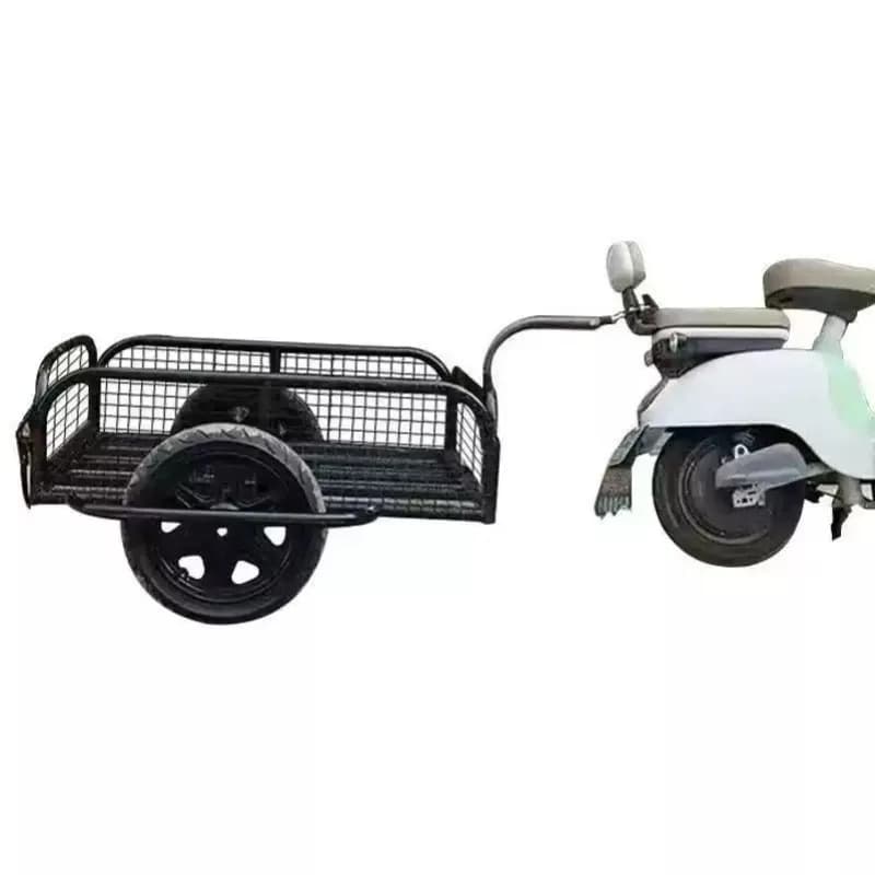 New Hanging Bucket Outdoor Cart Electric Motorcycle Bicycle Rear Hanging Trailer Stall Pulling Goods Camping Fishing Tricycle