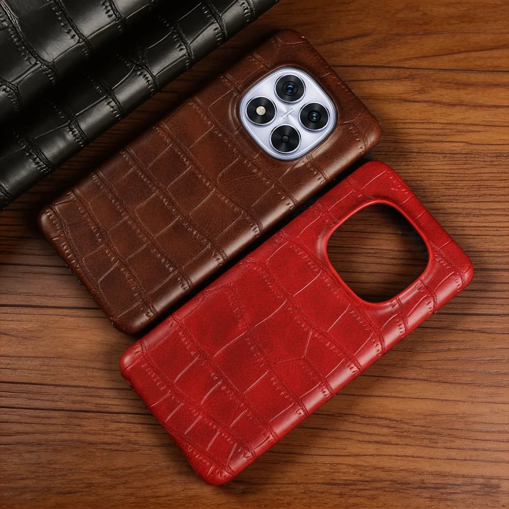 Premium Crocodile Leather Case for Xiaomi Redmi Note 14 Pro 5G 13 Pro Plus K50 K60 Ultra K70 K80 K90 Pro Max Phone Case Cover