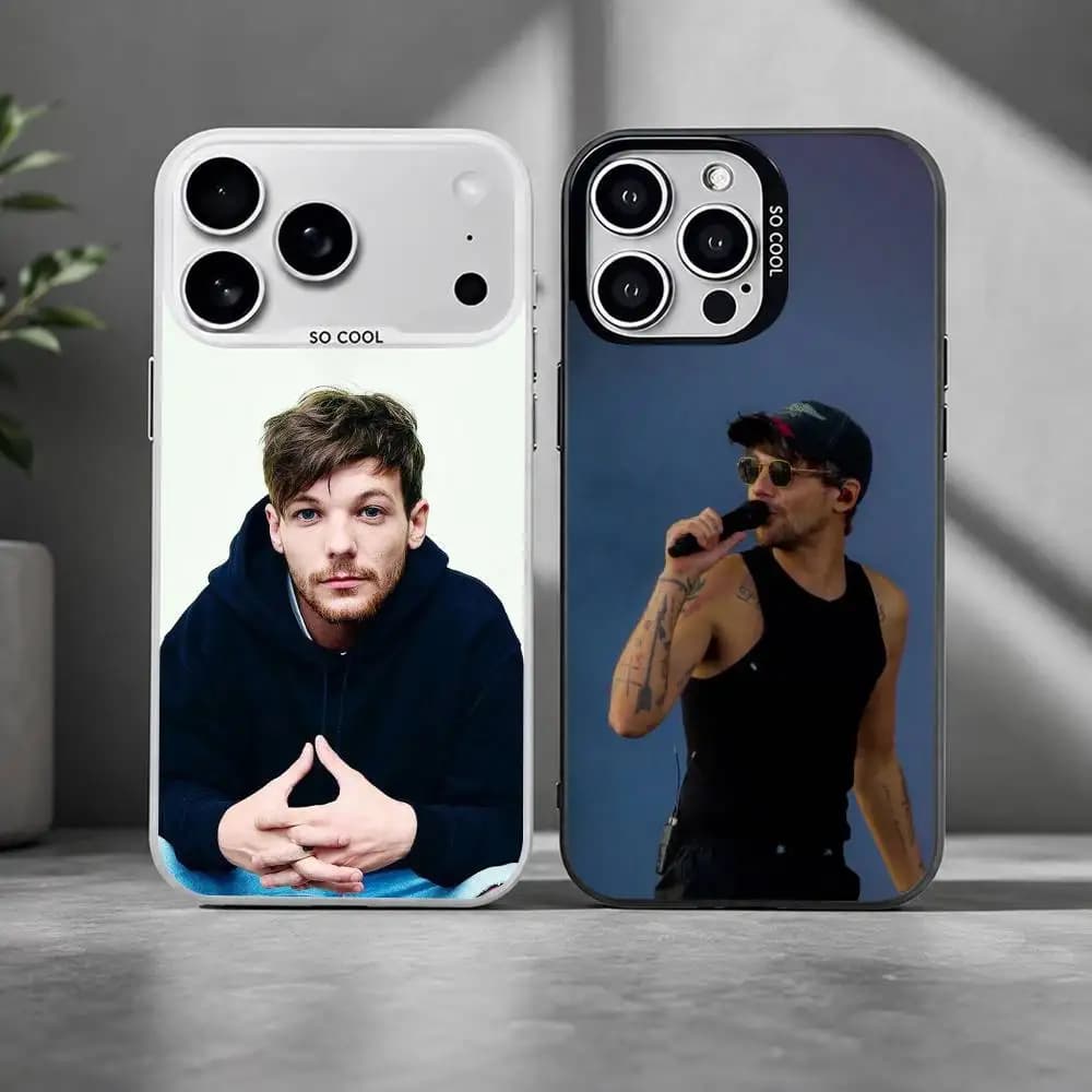 Singer L-Louis T-Tomlinson Phone Case For iPhone 17,16,15,14,13,12,11Plus Pro Max XS,gloss black Cover