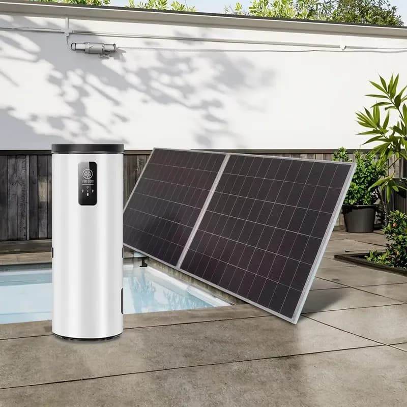 Freestanding 150L Stainless Steel Solar Water Heater Electric Heat Pump Energy Efficiency RV Ready Household Hotel Use