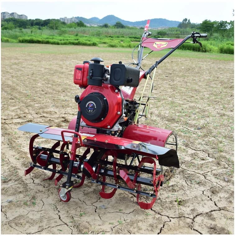 4-Stroke gear-driven agricultural diesel-powered tiller Garden tiller