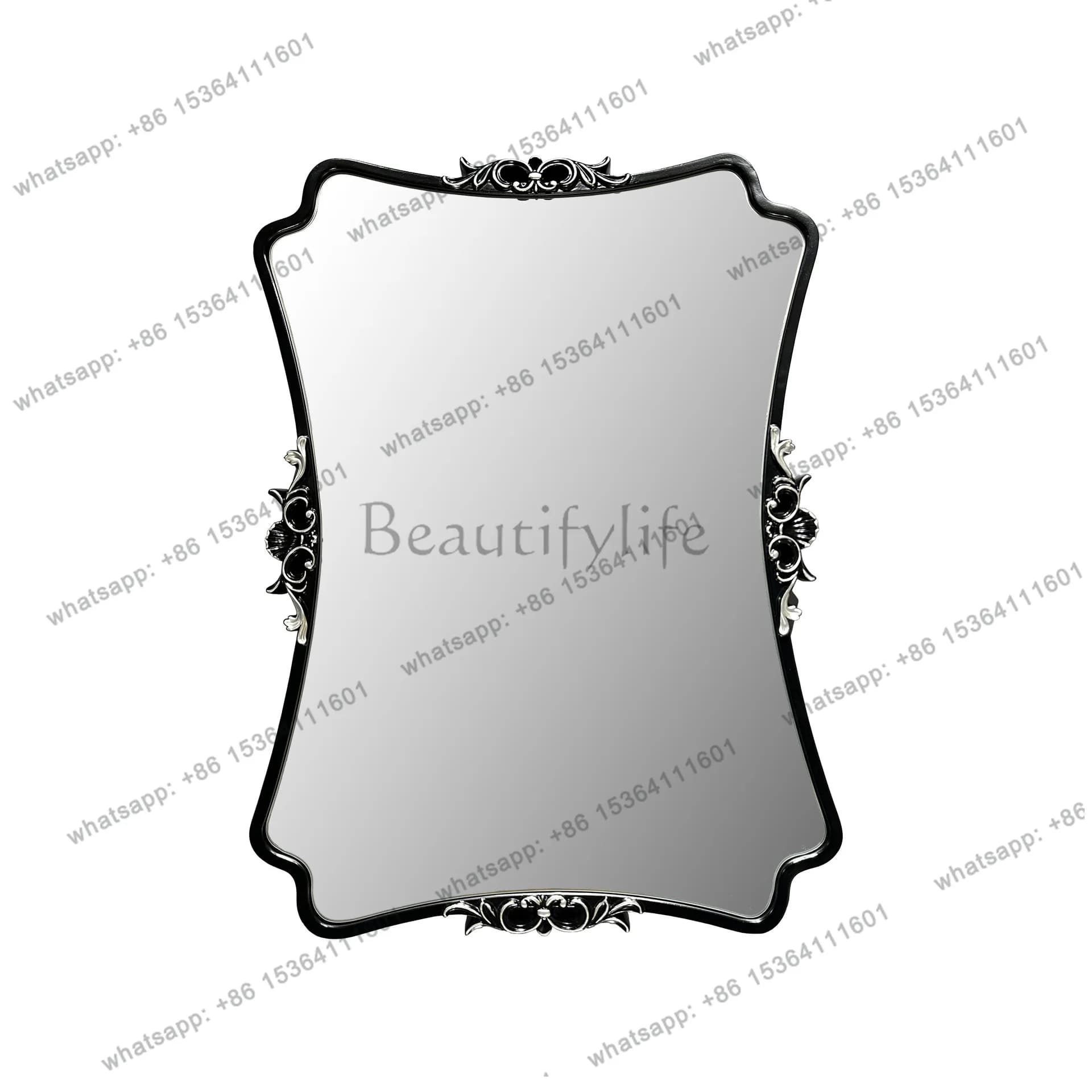 PG American retro bathroom mirror porch wall hanging French creative bathroom dressing mirror
