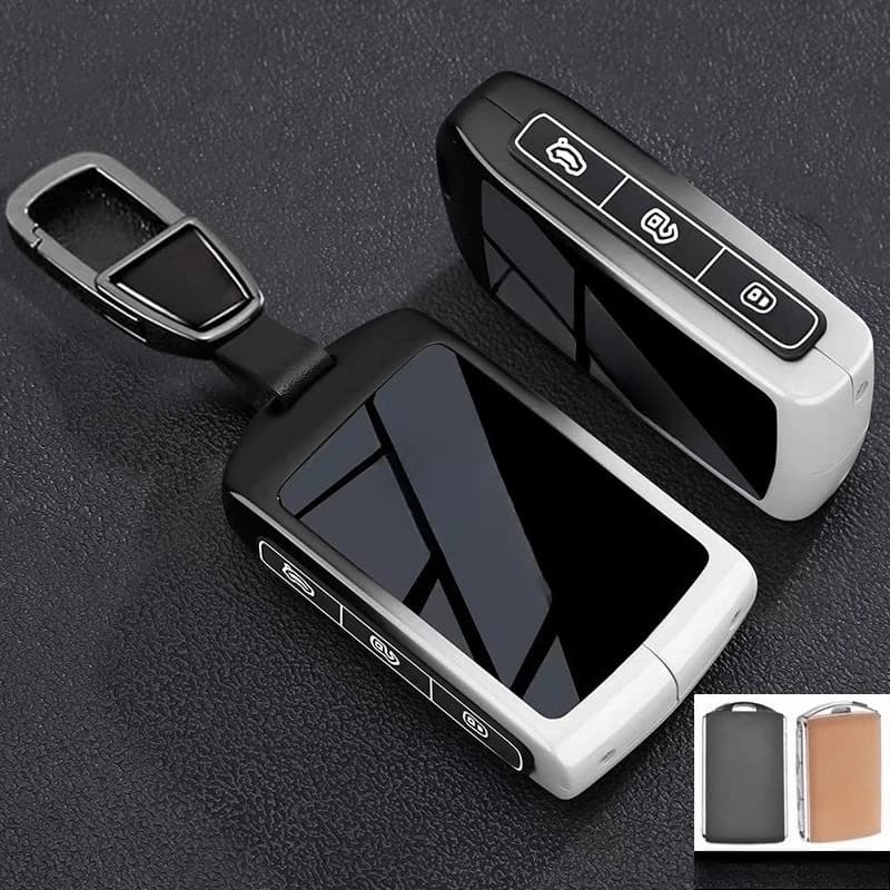 Premium Zinc Alloy Key Cover Case for Volvo XC40/XC60/S60/S90/C40/V60/V90/XC90 (2026) - Protective Key Fob Shell Keychain