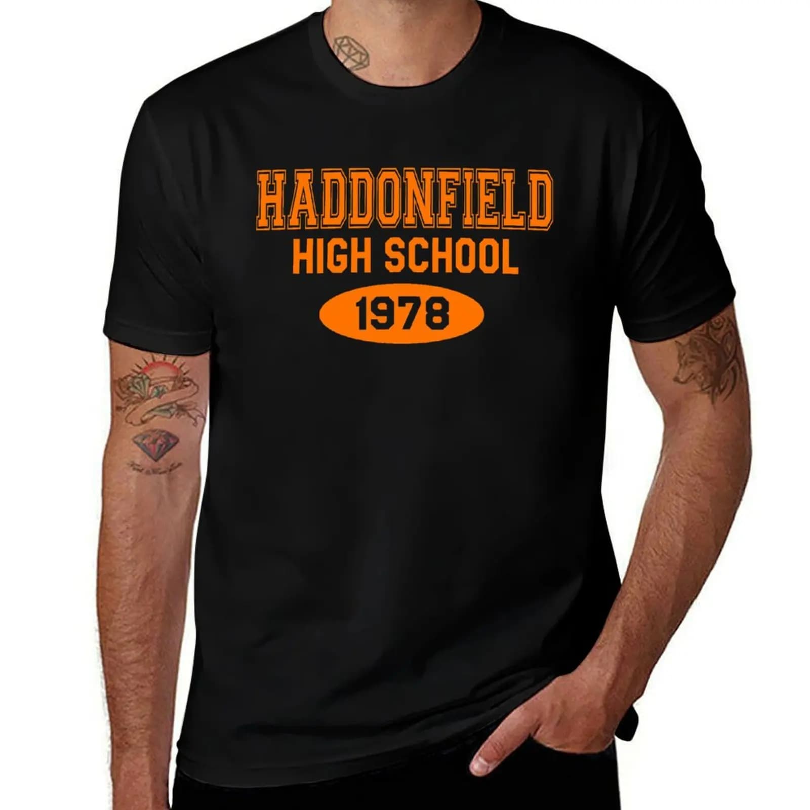 Haddonfield High School 1978 T-Shirt anime stuff sublime cotton graphic tees designer t shirt men