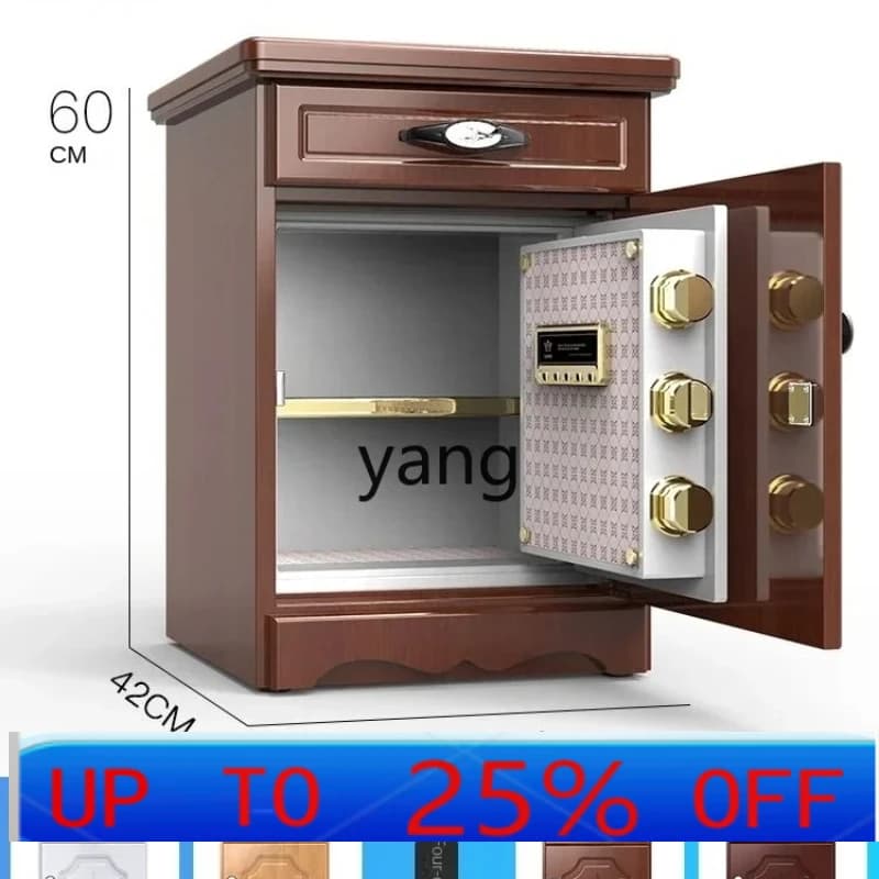 LH  solid wood bedside table safe integrated household anti-theft hidden family small safe