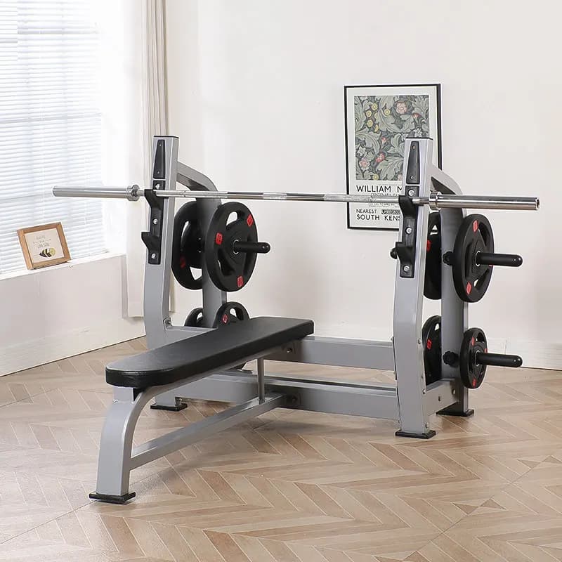 YJQ Commercial Multifunctional Squat Bench Press Rack Household Fitness Equipment Barbell Set Fitness Equipment