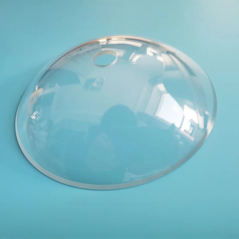 Diameter 107mm Height 25.8mm Optical K9 Glass Drilling Dome Lens
