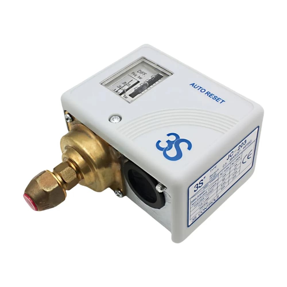 3S Pressure Switch Differential Pressure Controller JC-203 206 210 Boiler Water Gas High and Low Pressure Control Regulation
