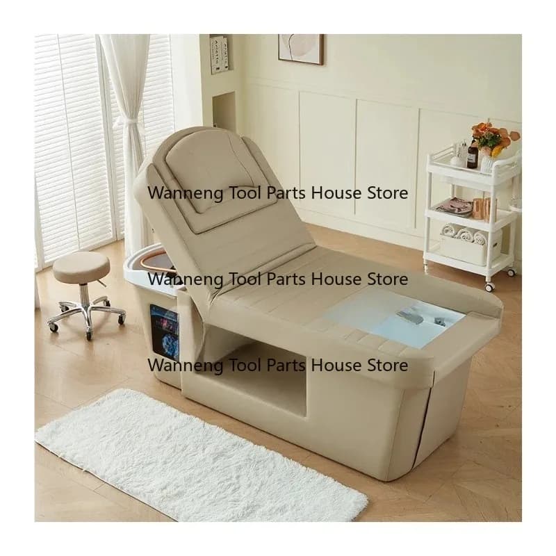 electric spa bed with adjustable functions, modern design head spa and foot  suitable for hotel use massage bed