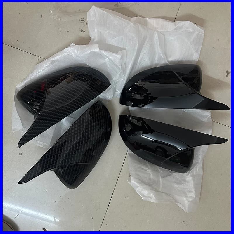 Car Styling For Mazda 3 2009-2012 Side Rearview Mirror Cover Caps Trim With Horn Decorative Frame Auto Parts Accessories