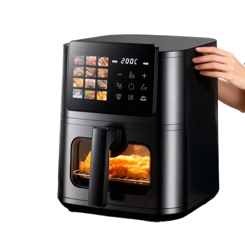 8L Best Smart Air Fryer Oven Digital Air Fryer Oil Free Air Fryer Large Color Display