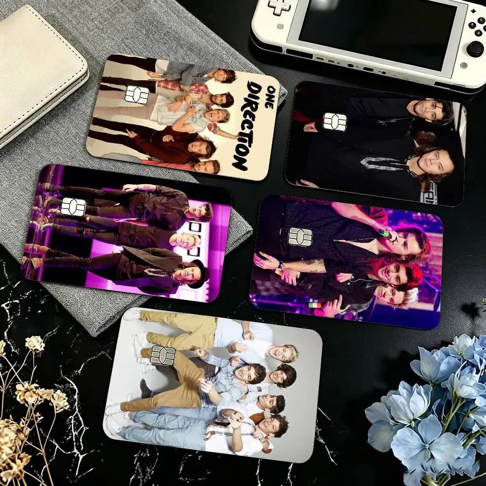 One Band Directions Anime  Credit Card HD Stickers Game Card Decal Small Chip Waterproof Sticker Gift
