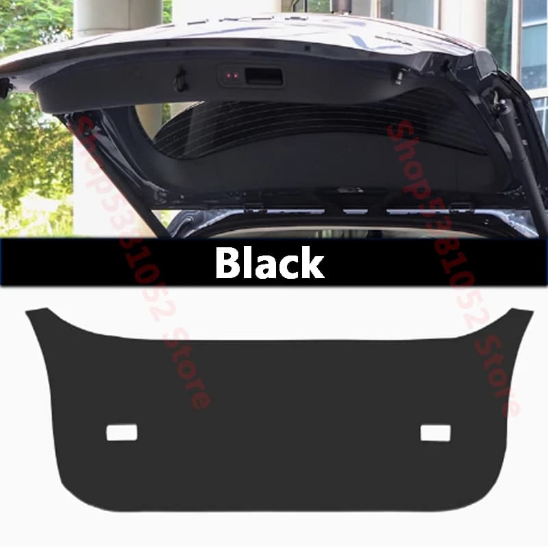 For Denza N8 2023 2024 2025 Car Rear Trunk Tailgate Protection Pad Trunk PU Leather Pad Sticker Cover Decoration Accessories