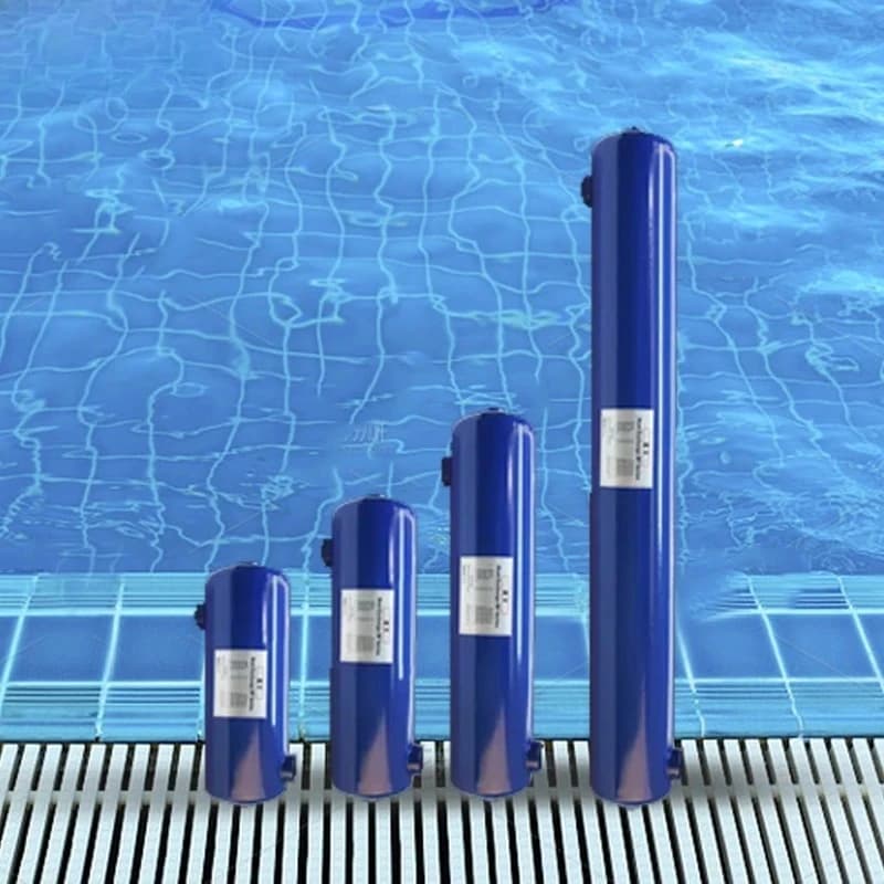 Factory Wholesale Stainless Steel 304/316 Powder Coated Swimming Pool Heat Exchanger Tube Black/Blue for Water Heating