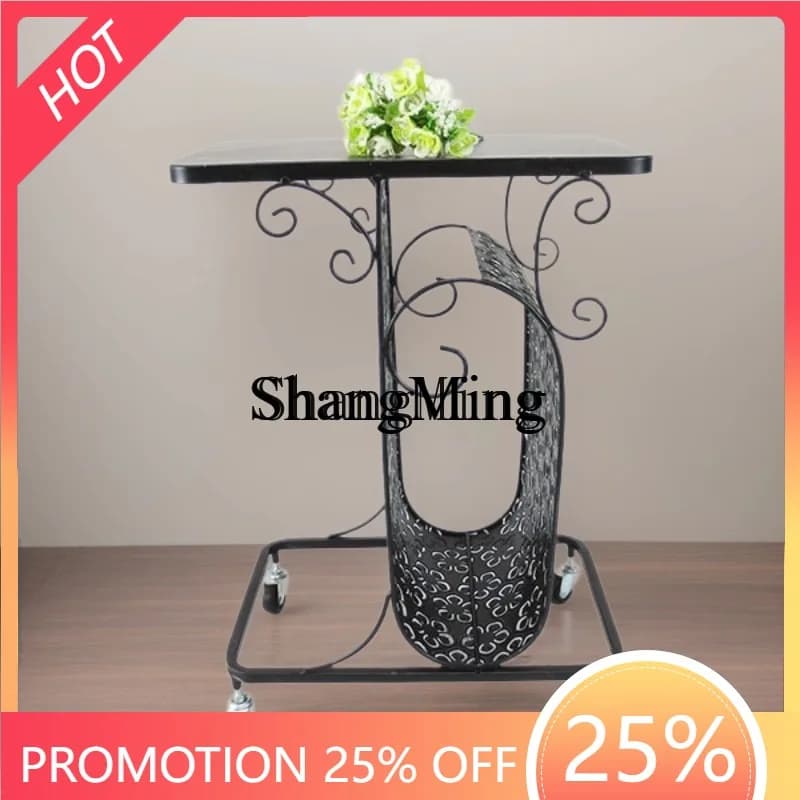 FG good-looking  Mobile Cart Storage Wheeled Floor-standing Kitchen Storage Rack