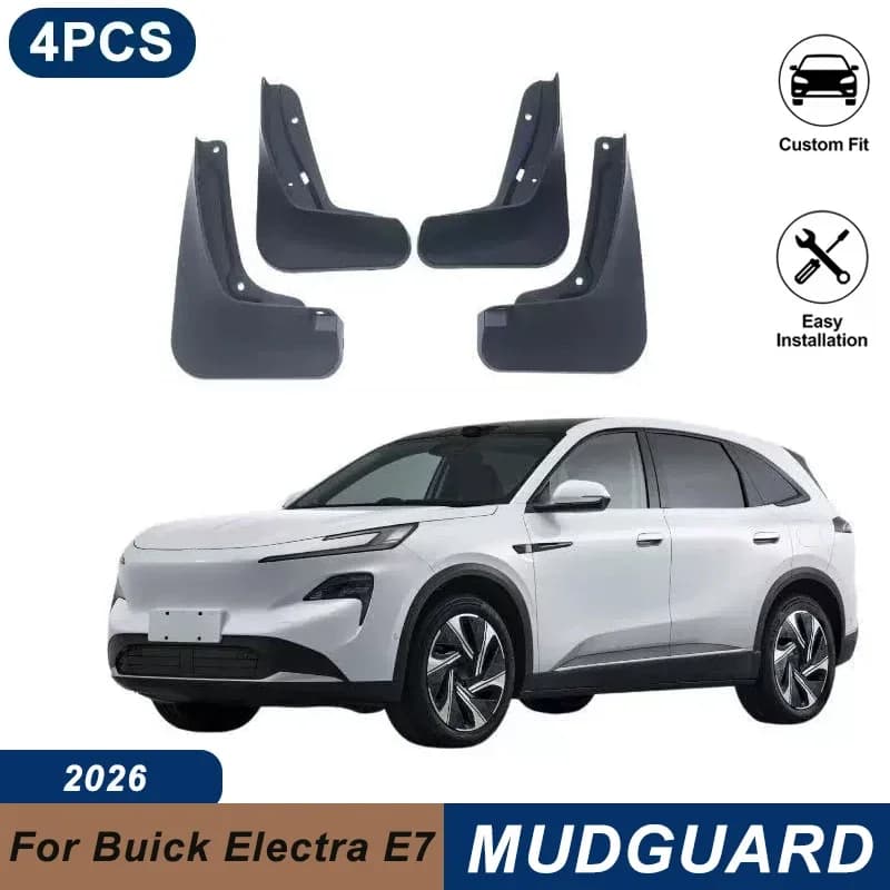 4PCS Car Mud Flaps For Buick Electra E7 2026 Waterproof Anti-Splash Fender Mudguards Auto Exterior Accessories