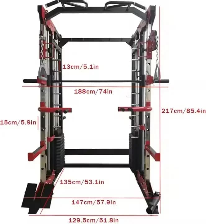 Stretching Training Gym Fitness Equipment Multifunction Adjustable Smith Machine