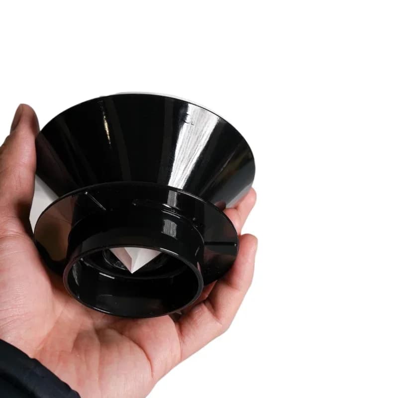 black new V2 series 80-degree cone coffee filter cup