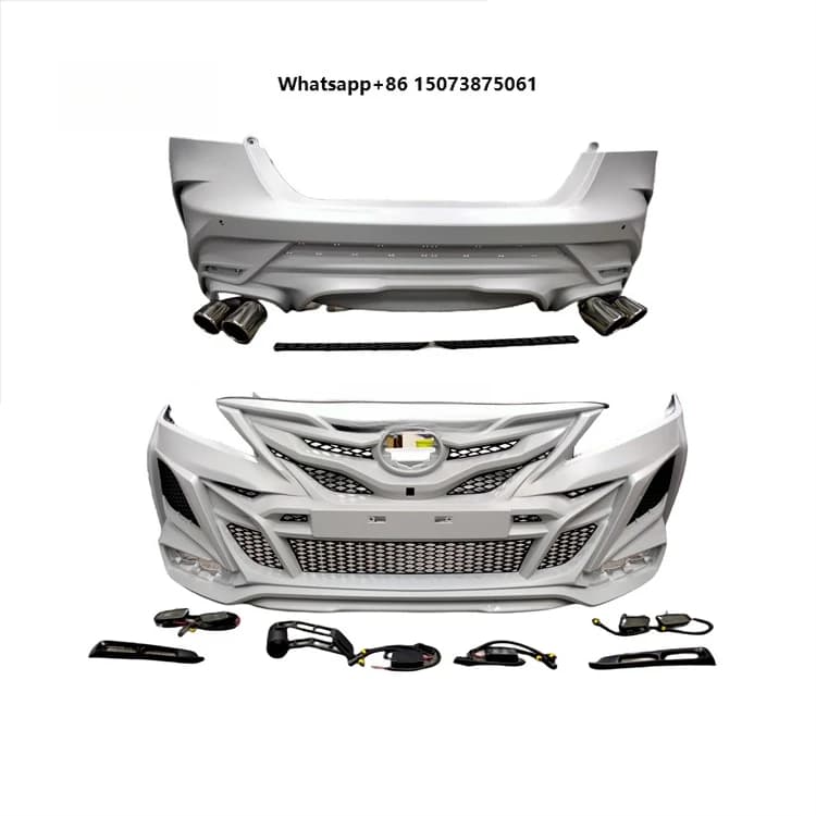 PP High Quality Body Kit for 2018-2023 Camry Upgraded Khan-style Front Bumper and Rear Bumper Exhaust  Molding