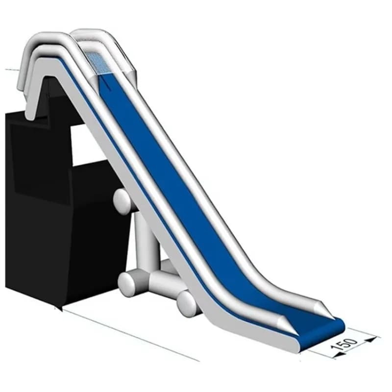 Yacht Outdoor Inflatable Water Slide Commercial Water Amusement Equipment Inflatable Boat Slide