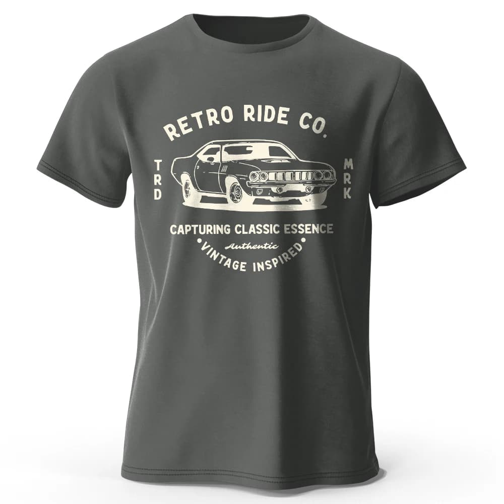 Cotton Blend Vintage Car T Shirt 2026 New Retro Automobile Graphic Soft Breathable Men Women Unisex Oversized Aesthetic Tees