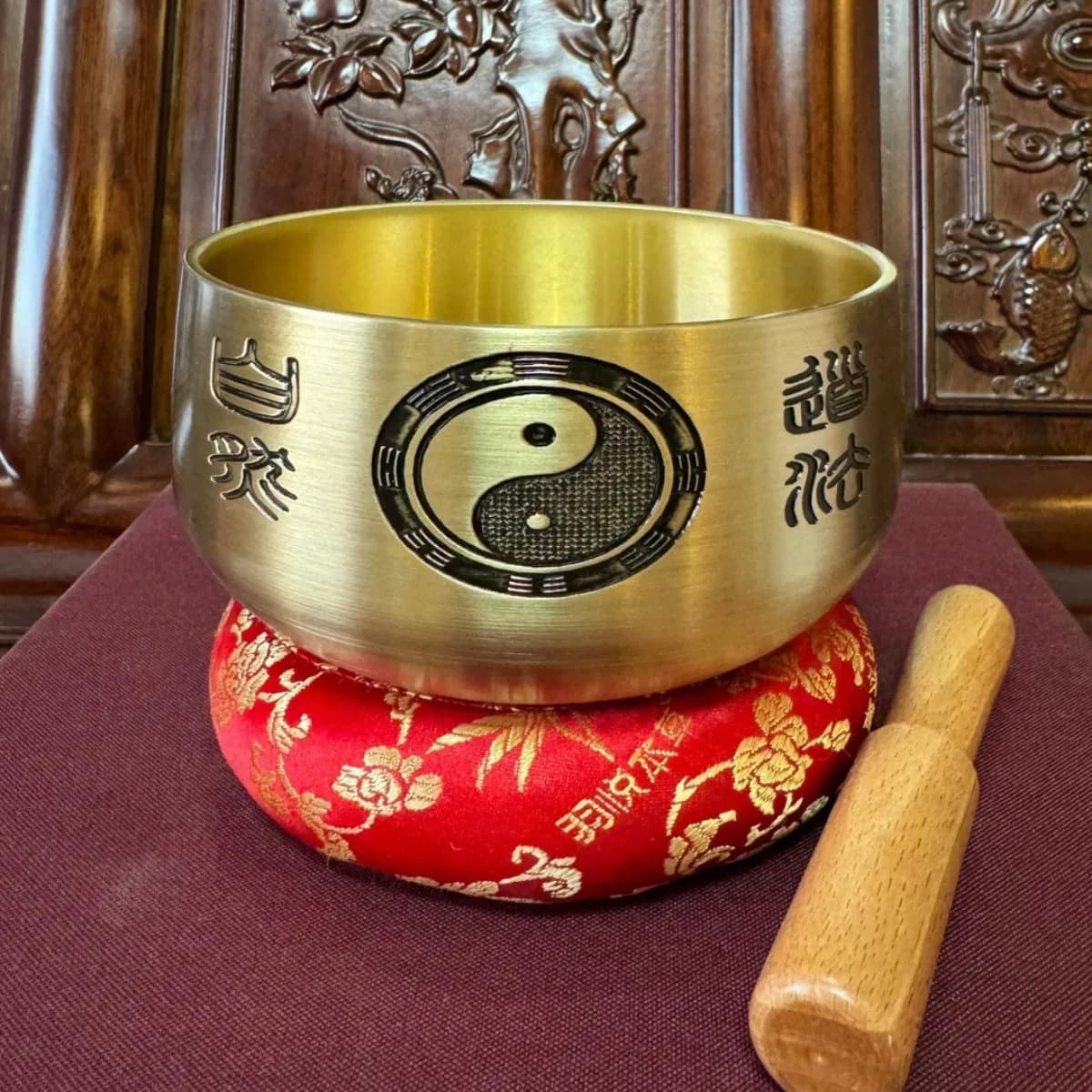 Cz copper qing percussion copper chime great compassion mantra chime heart sutra buddha chime
