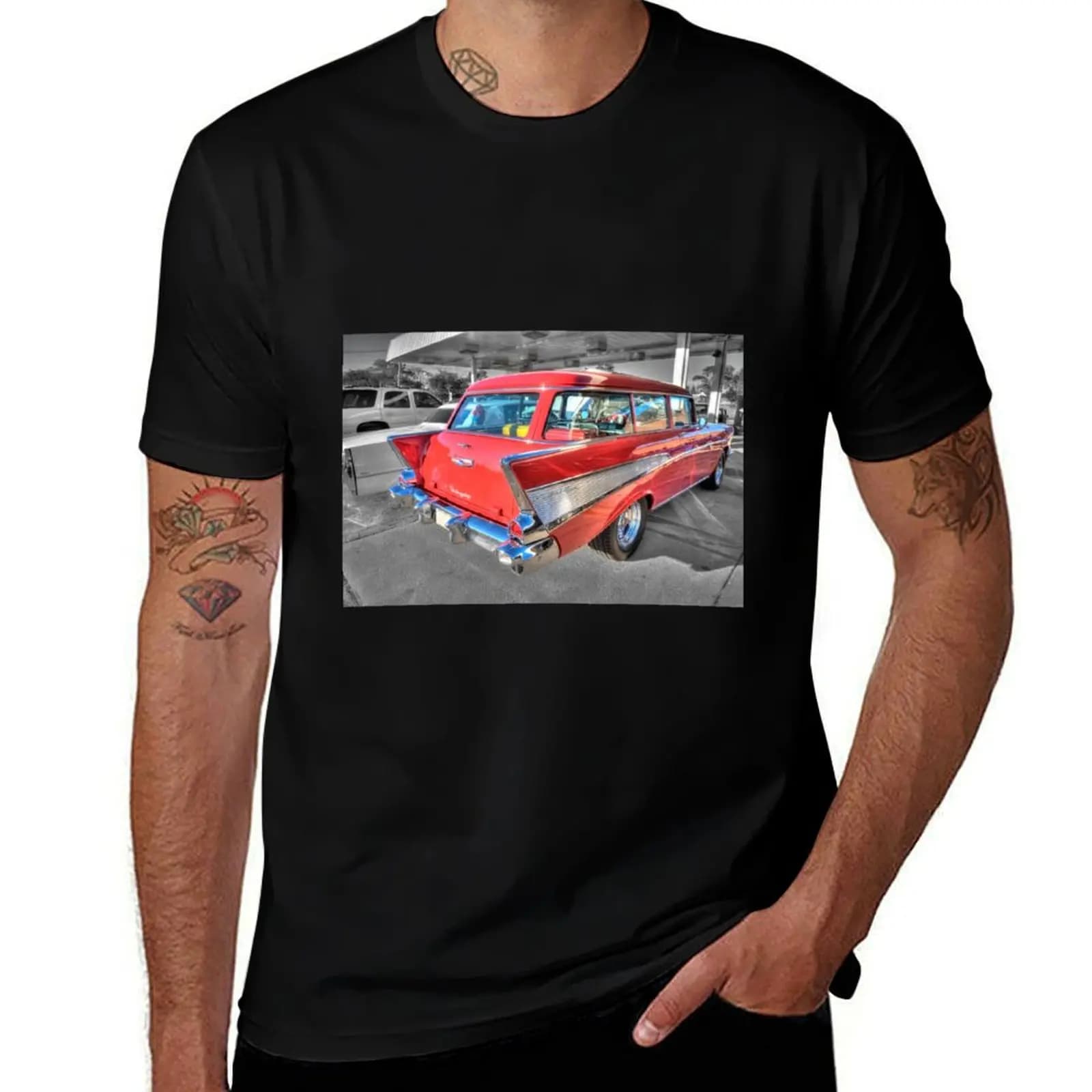 57 Bel Air 210 Townsman Station Wagon T-Shirt g man t shirts for men T-Shirt