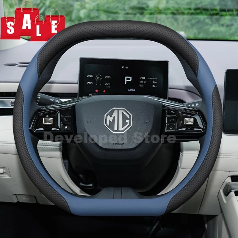Car Steering Wheel Cover For all new MG HS MG 4 MG4 EV EH32 Mulan double D-type Auto Steering Wheel MG 4 Xpower Accessories