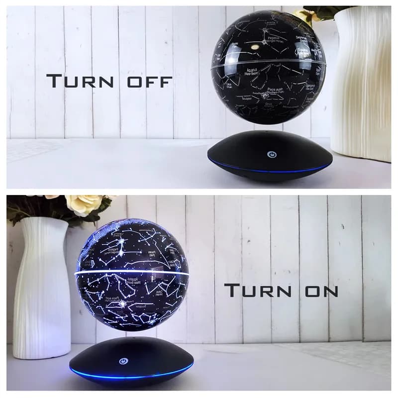 Magnetic Levitation Floating Globe Lamp LED World Map Lighting Decoration Terrestrial Globe Antigravity Magic Ball