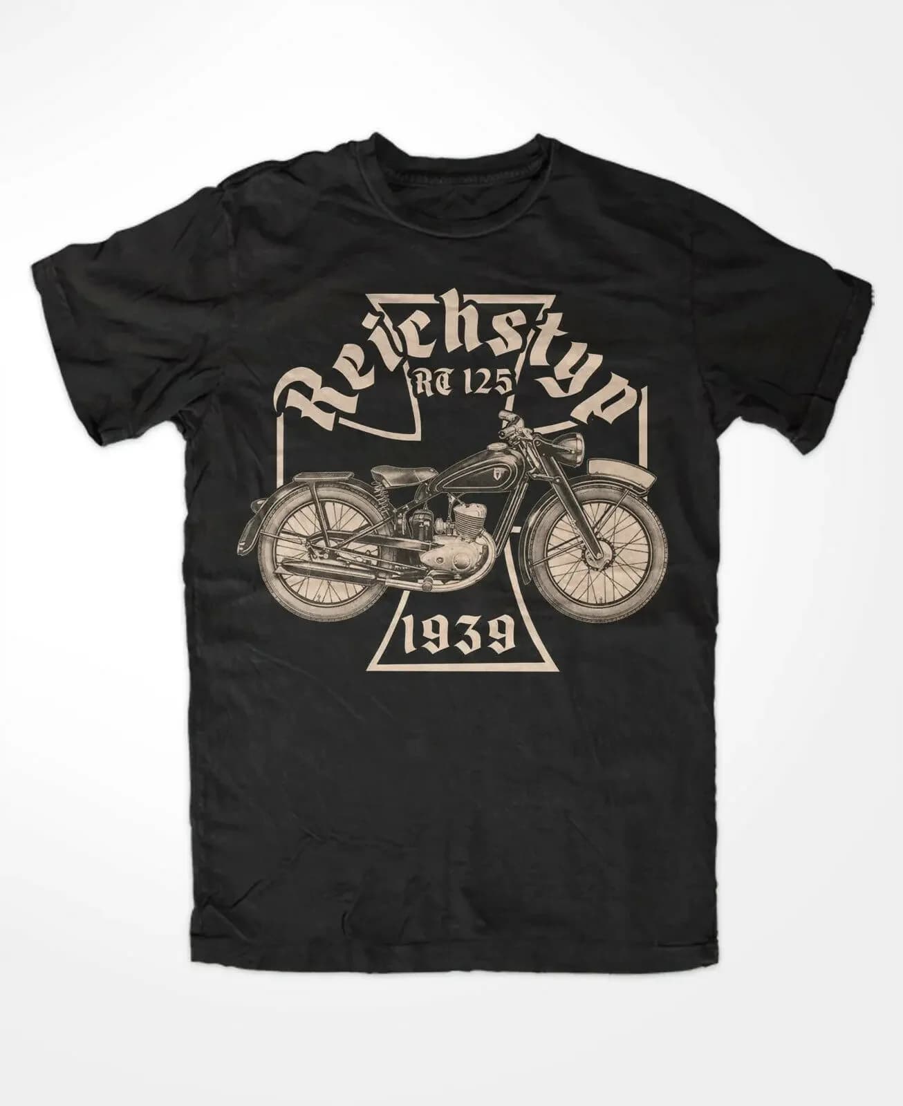 Retro Motorcycle Reichstyp RT 125 Cult Zschopau T-Shirt 100% Cotton O-Neck Short Sleeve Summer Casual Mens T-shirt