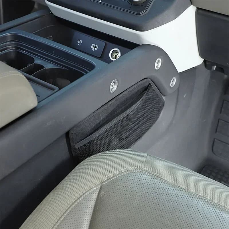 Car Center Gear Shift Side Storage Bag Mesh Bag Interior Car Accessories For Land Rover Defender 90 110 130 2020-2024