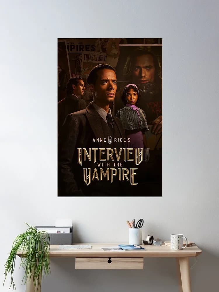 Interview with the Vampire Movie, Art Print Silk Poster Home Wall Decor