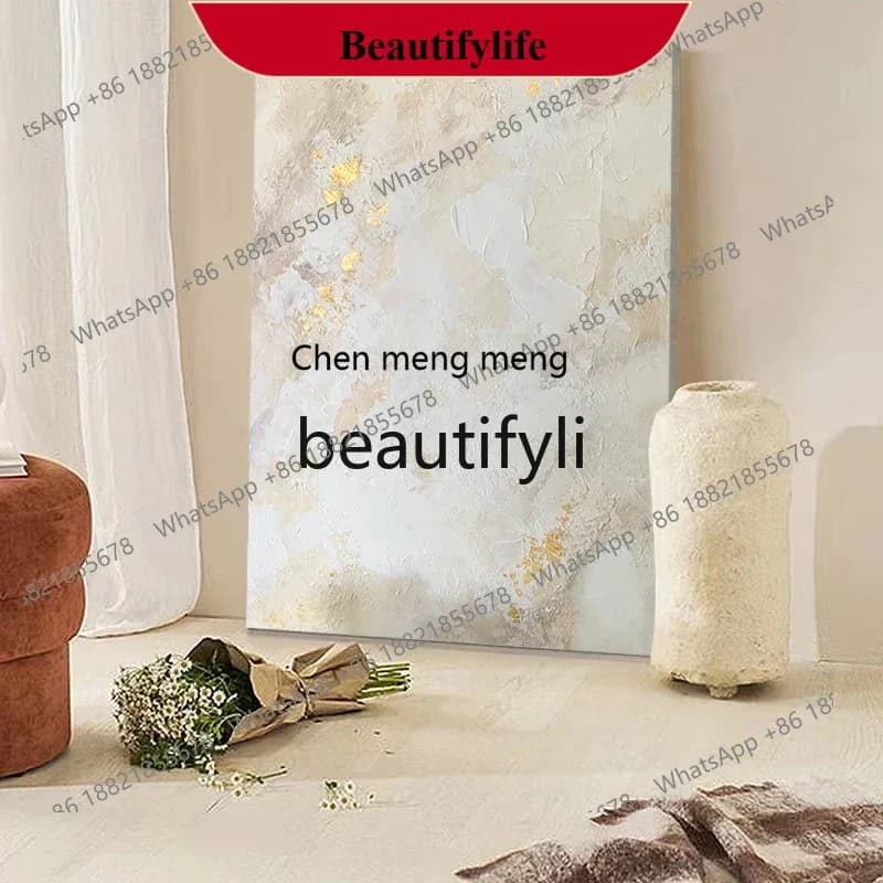 D178  Hand-painted oil painting wabi-sabi wind living room decorative painting large floor simple hanging painting