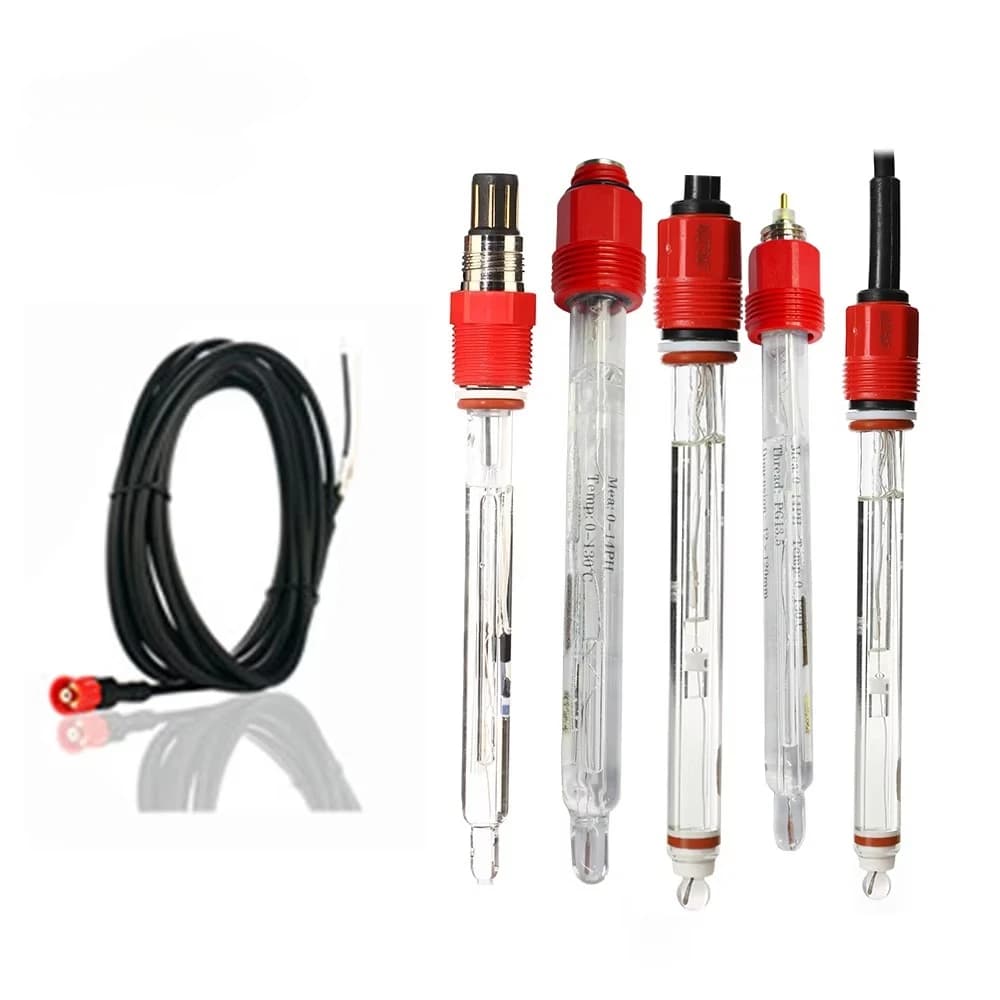 PH5806 High‑Temperature pH Replacement Probe Electrode Sensor, 0‑130℃, for Boiler Water, Food & Beverage Industry