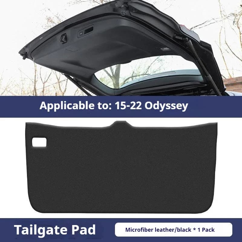 For Honda Odyssey 2004-2022 Trunk Tailgate Guard Pad Leather Rear Trunk Door Protective Anti-dirty Pad Car Interior Accessories