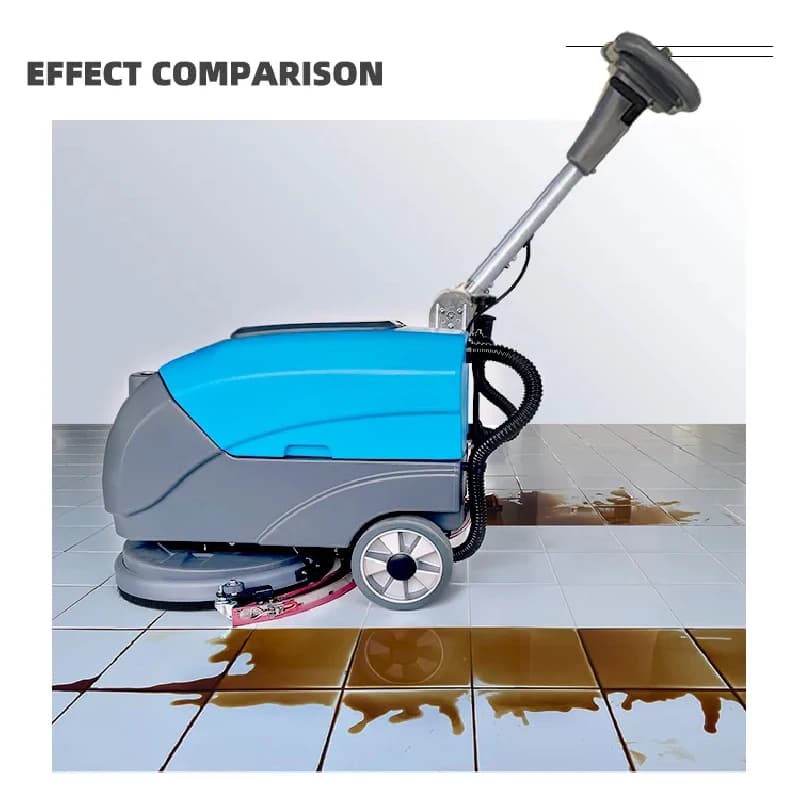 Hand Push Scrubber – 0° Rotating Brush Plate, Rtaurant/Hotel Commercial Floor Cleaning
