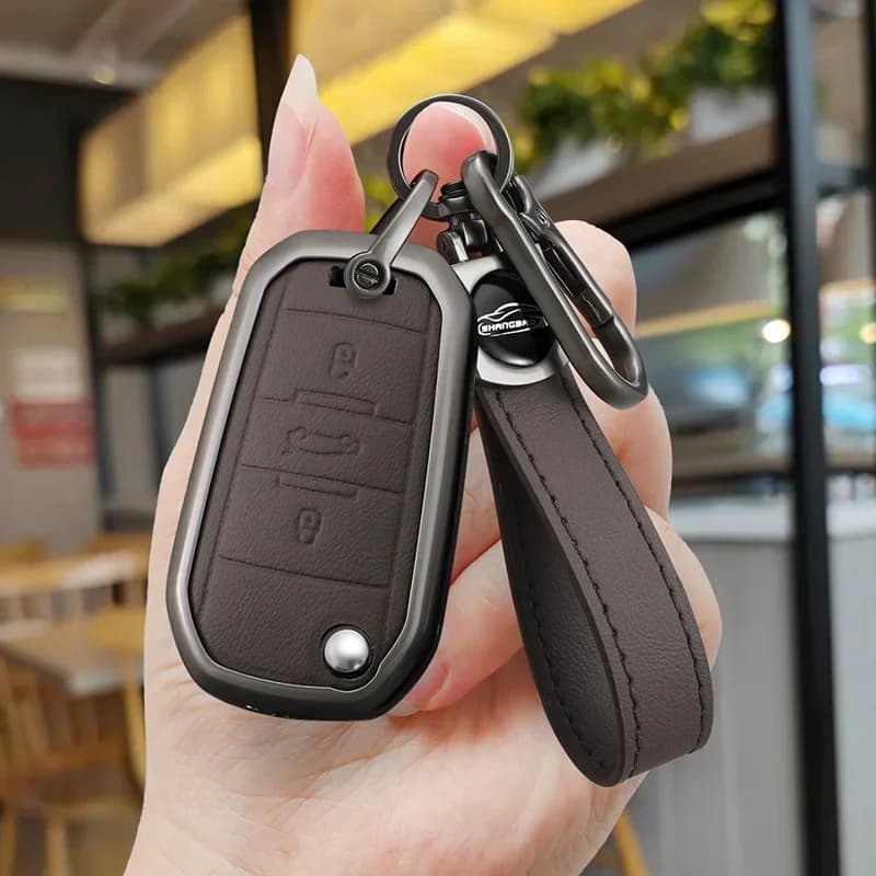 Metal Car Key Cover Fob Case Shell for Citroen C5 C3 C4 C8 Berlingo for Peugeot Partner Rifter 208 308 508 407 2008 3008 Expert