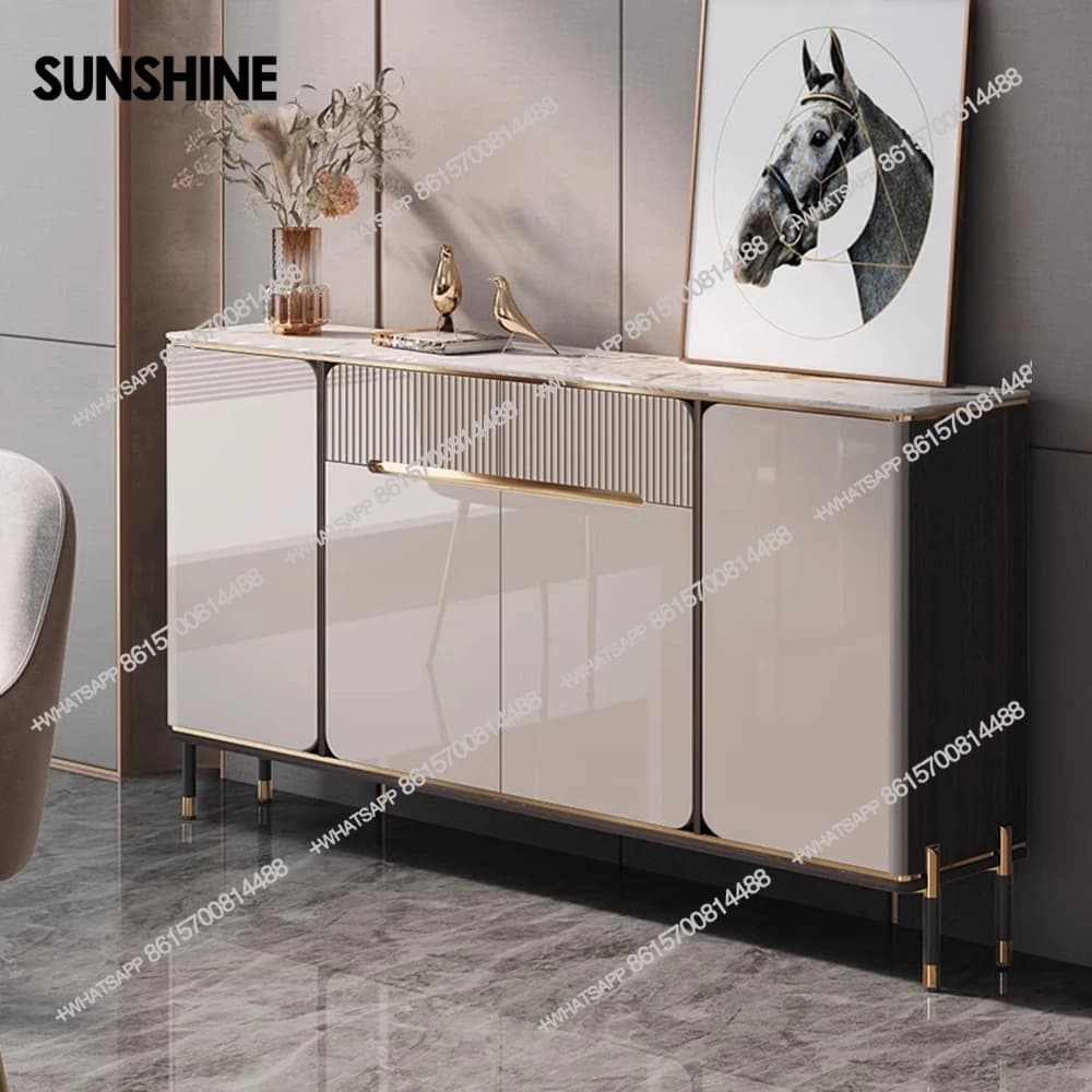 Water Proof Design Storage Cabinet Narrow Standing Kitchen Sideboard Cabinet Drawers Entryway Meuble De Rangements Decoration