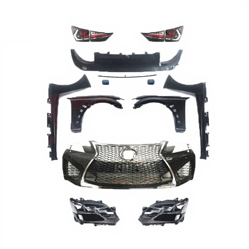 RAYSEZE GS Body Kit for  2013 GS250 Upgrade 2018 GSF Gs350 Gs450 Sport Grille Headlamp Bumper Fender Side Skirt Rear Lips